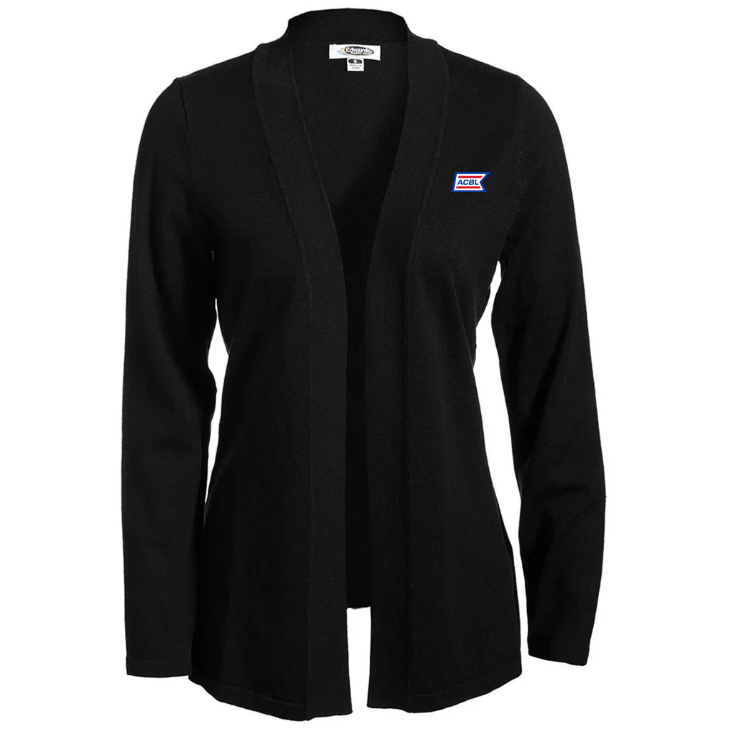 Edwards Women's Black Open Cardigan