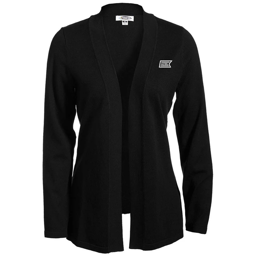 Edwards Women's Black Open Cardigan