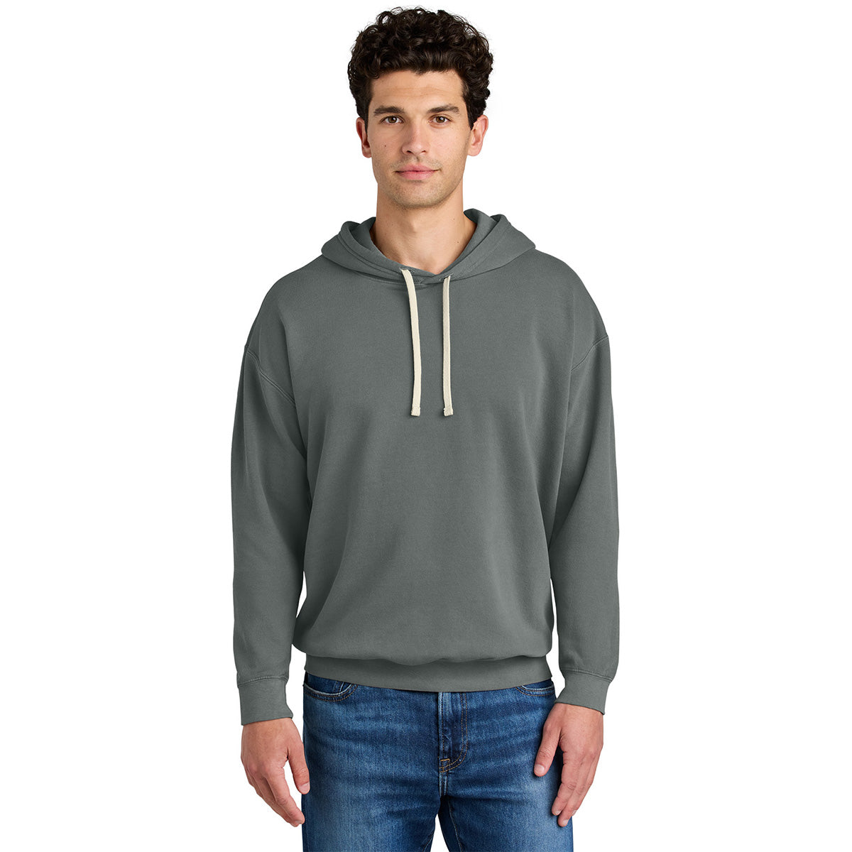 Comfort Colors Unisex Grey Lightweight Hooded Sweatshirt