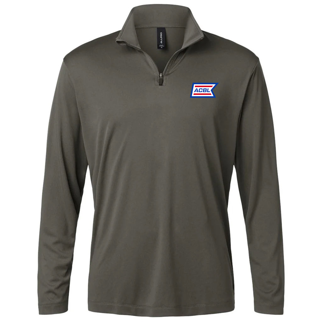 AllPro Men's Charcoal Pro-Lock Performance Quarter-Zip Pullover