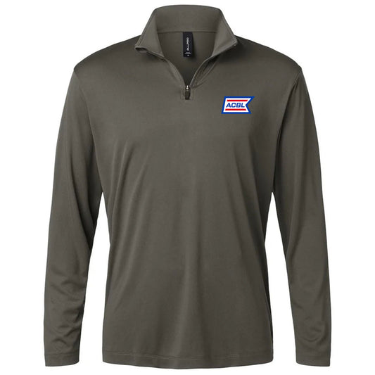 AllPro Men's Charcoal Pro-Lock Performance Quarter-Zip Pullover