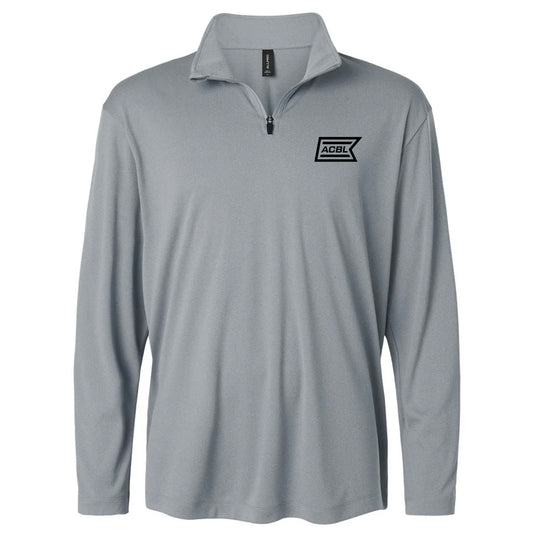 AllPro Men's Heather Steel Pro-Lock Performance Quarter-Zip Pullover