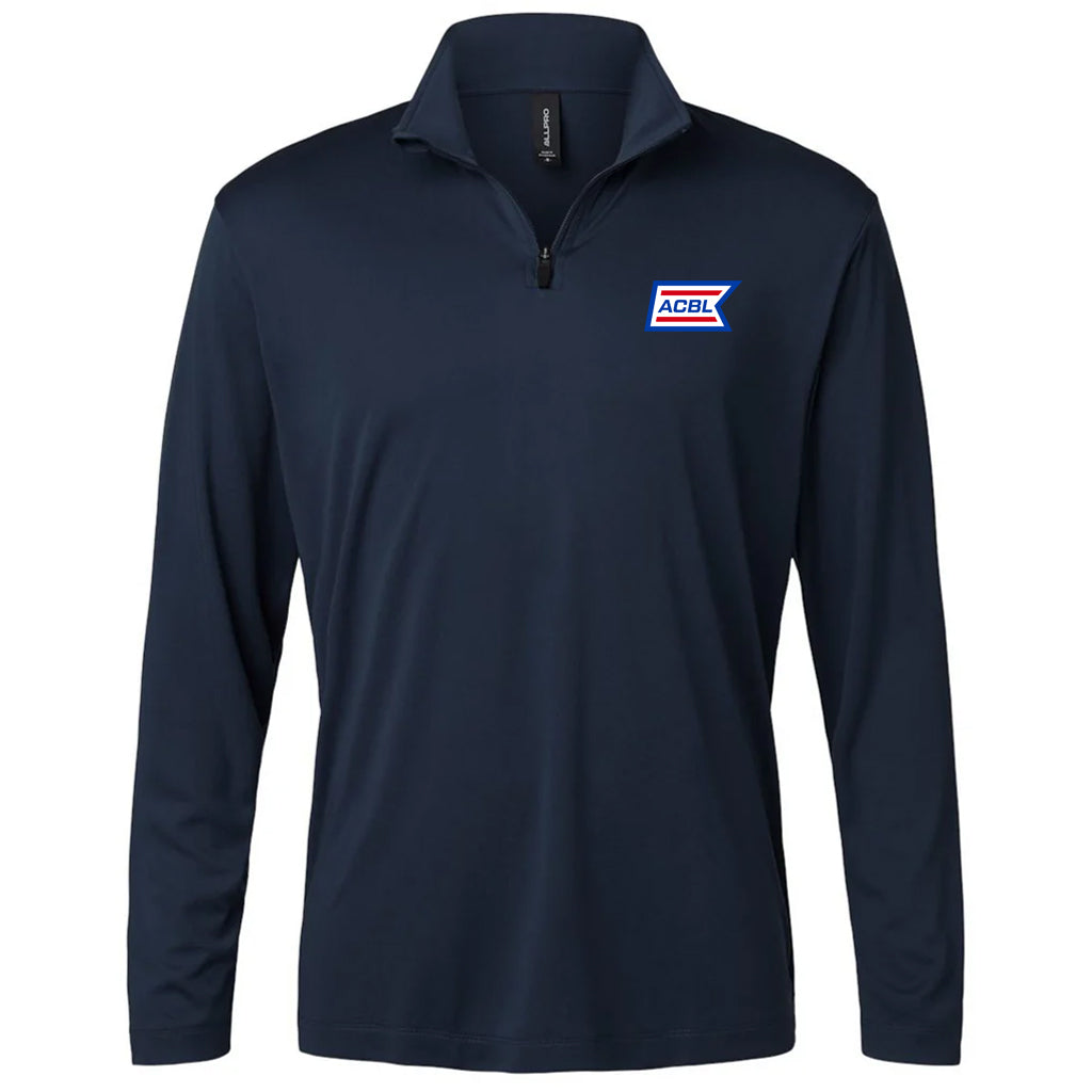AllPro Men's Navy Pro-Lock Performance Quarter-Zip Pullover