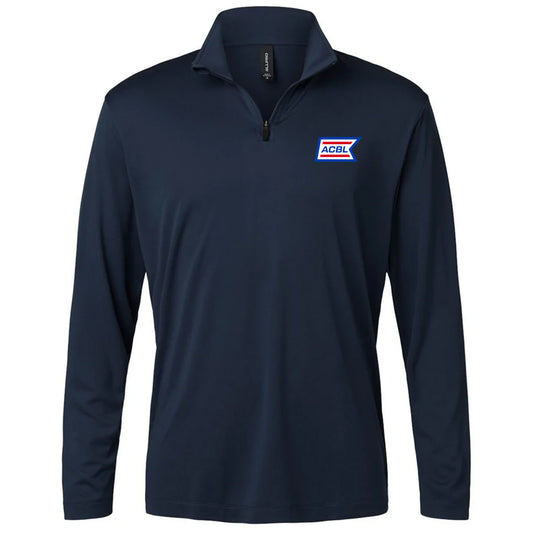 AllPro Men's Navy Pro-Lock Performance Quarter-Zip Pullover