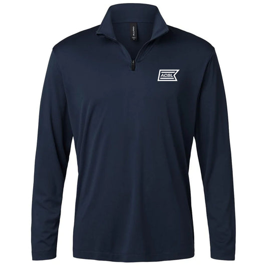 AllPro Men's Navy Pro-Lock Performance Quarter-Zip Pullover