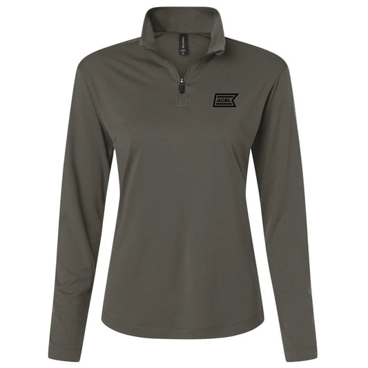 AllPro Women's Charcoal Pro-Lock Performance Quarter-Zip Pullover