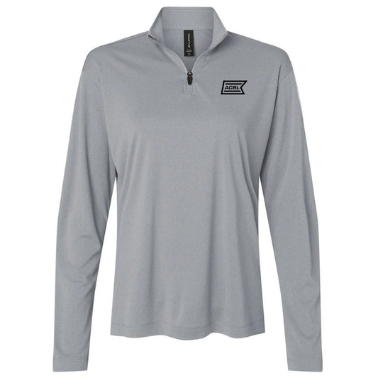 AllPro Women's Heather Steel Pro-Lock Performance Quarter-Zip Pullover
