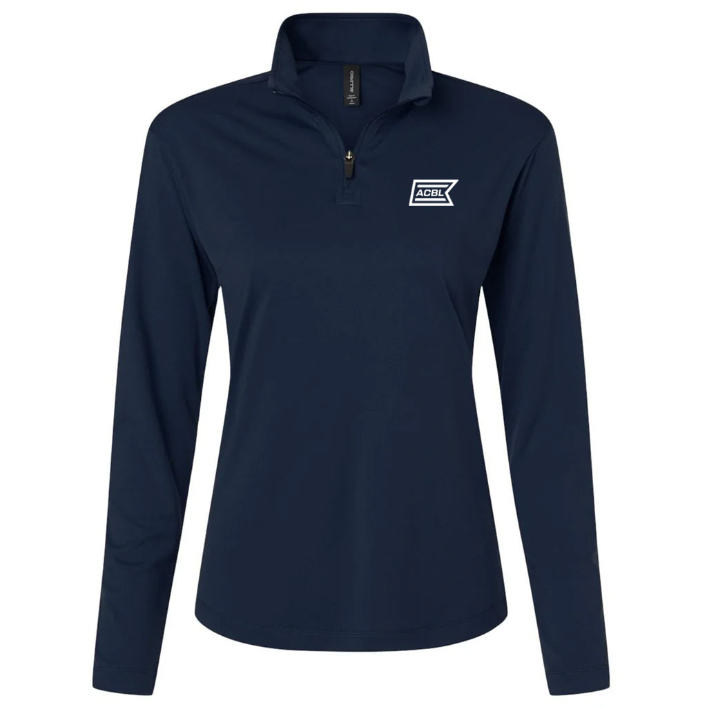 AllPro Women's Navy Pro-Lock Performance Quarter-Zip Pullover