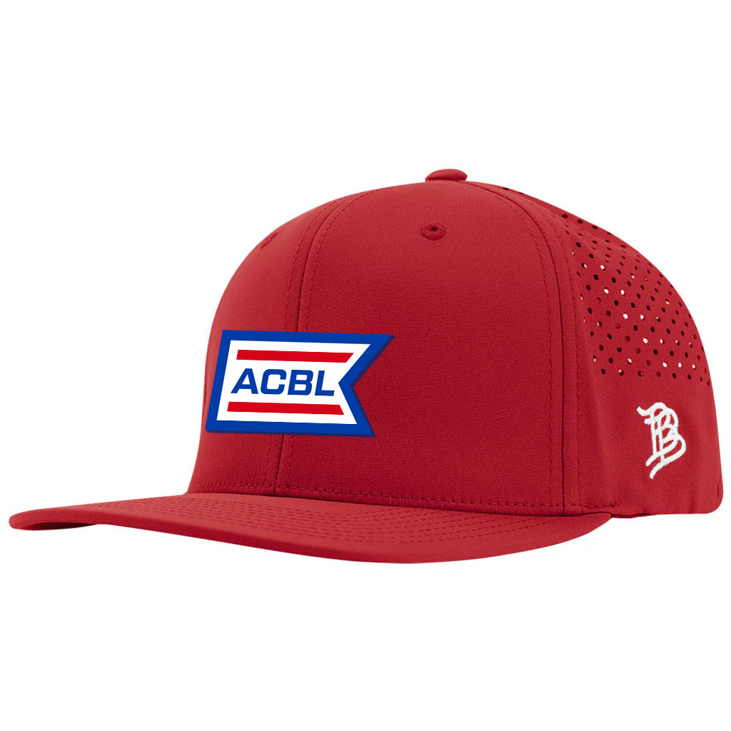 Branded Bills Red Bare Flat Performance Cap