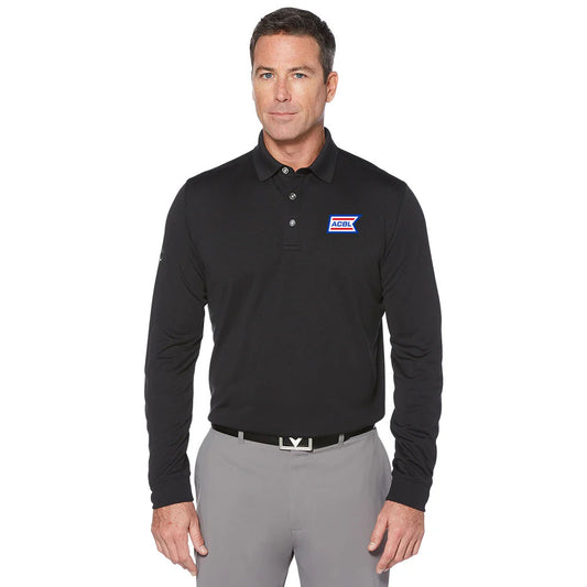 Callaway Men's Black Long Sleeve Core Performance Polo