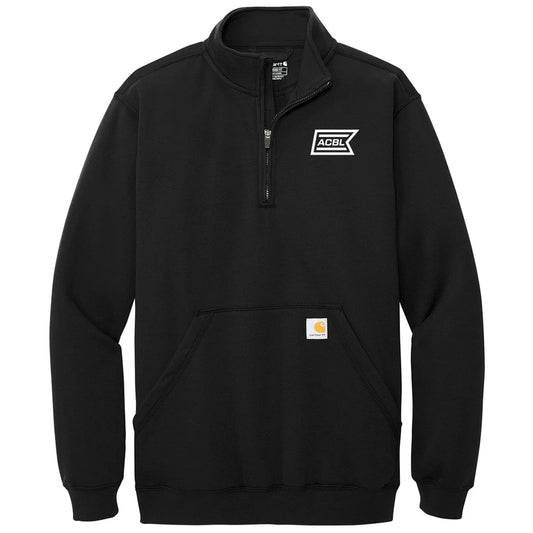 Carhartt Men's Black Midweight 1/4-Zip Mock Neck Sweatshirt