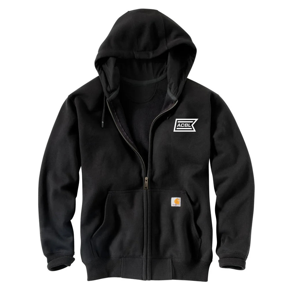 Carhartt Men's Black Paxton Heavyweight Hooded Zip-Front Sweatshirt
