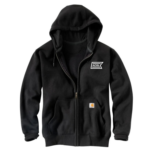 Carhartt Men's Black Paxton Heavyweight Hooded Zip-Front Sweatshirt