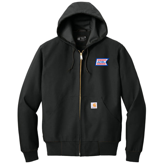 Carhartt Men's Black Tall Thermal-Lined Duck Active Jacket