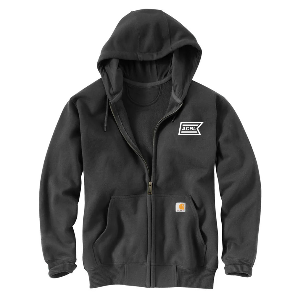 Carhartt Men's Carbon Heather Paxton Heavyweight Hooded Zip-Front Sweatshirt