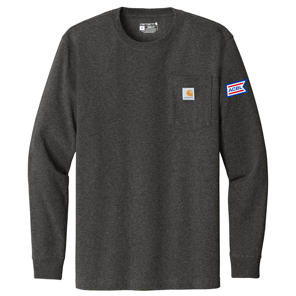 Carhartt Men's Carbon Heather Workwear Pocket Long Sleeve T-Shirt