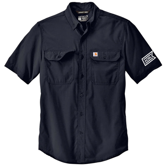 Carhartt Men's Navy Force Solid Short Sleeve Shirt