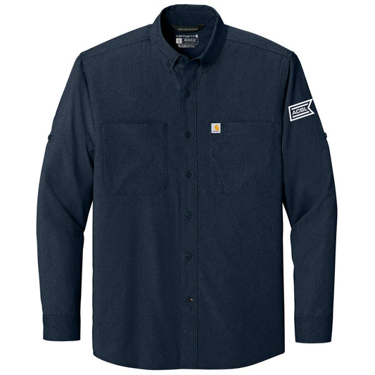Carhartt Men's Navy Force Sun Defender Long Sleeve Shirt