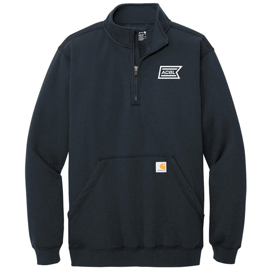 Carhartt Men's New Navy Midweight 1/4-Zip Mock Neck Sweatshirt