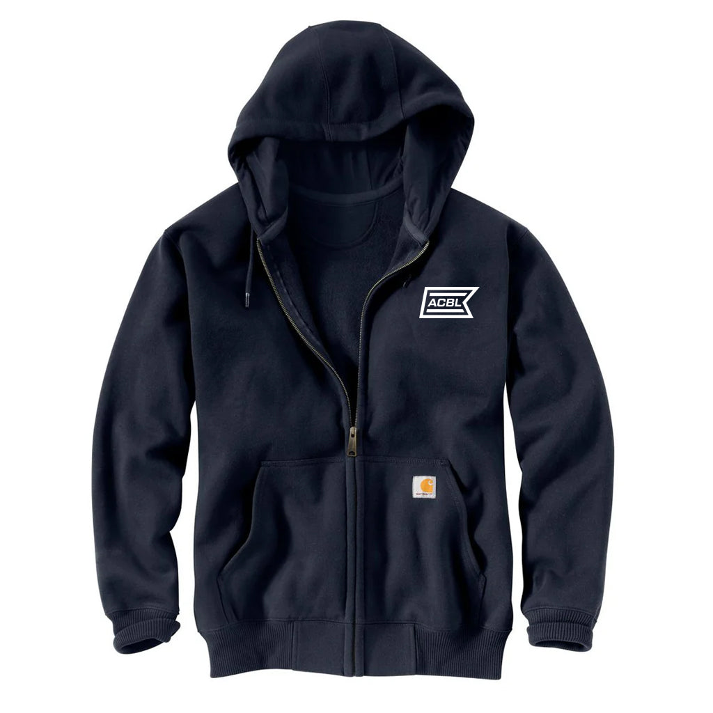 Carhartt Men's New Navy Paxton Heavyweight Hooded Zip-Front Sweatshirt