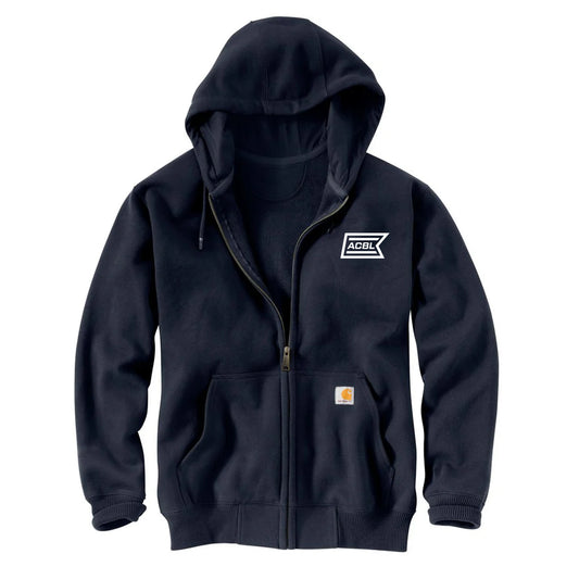 Carhartt Men's New Navy Paxton Heavyweight Hooded Zip-Front Sweatshirt