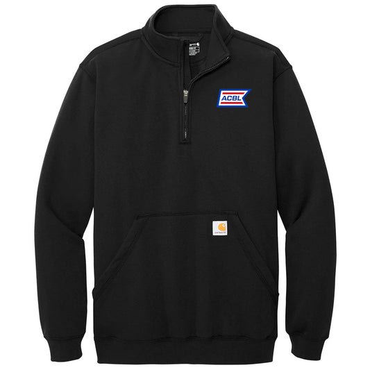 Carhartt Men's Black Midweight 1/4-Zip Mock Neck Sweatshirt