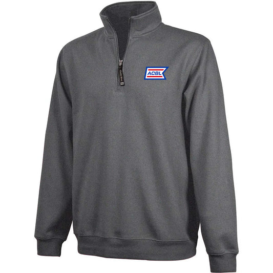 Charles River Unisex Dark Charcoal Crosswind Quarter Zip Sweatshirt