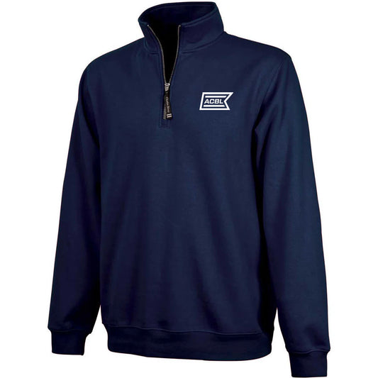 Charles River Unisex Navy Crosswind Quarter Zip Sweatshirt
