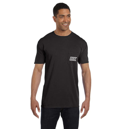 Comfort Colors Men's Black 6.1 oz. Pocket T-Shirt