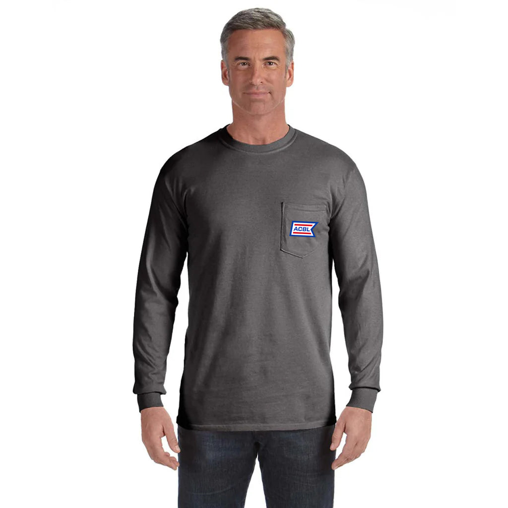 Comfort Colors Men's Pepper 6.1 Oz. Long-Sleeve Pocket T-Shirt
