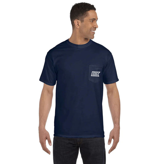 Comfort Colors Men's True Navy 6.1 oz. Pocket T-Shirt