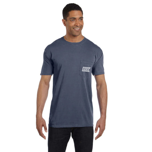Comfort Colors Men's Washed Denim 6.1 oz. Pocket T-Shirt