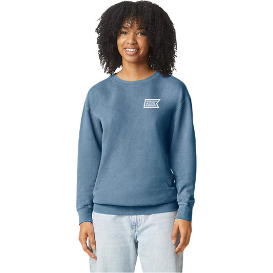 Comfort Colors Unisex Blue Jean Lightweight Cotton Crewneck Sweatshirt