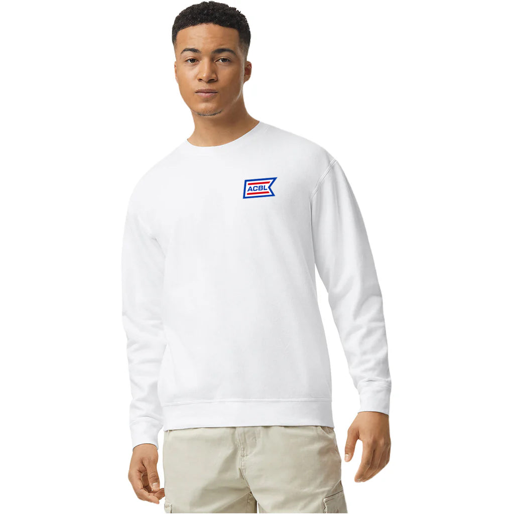 Comfort Colors Unisex White Lightweight Cotton Crewneck Sweatshirt