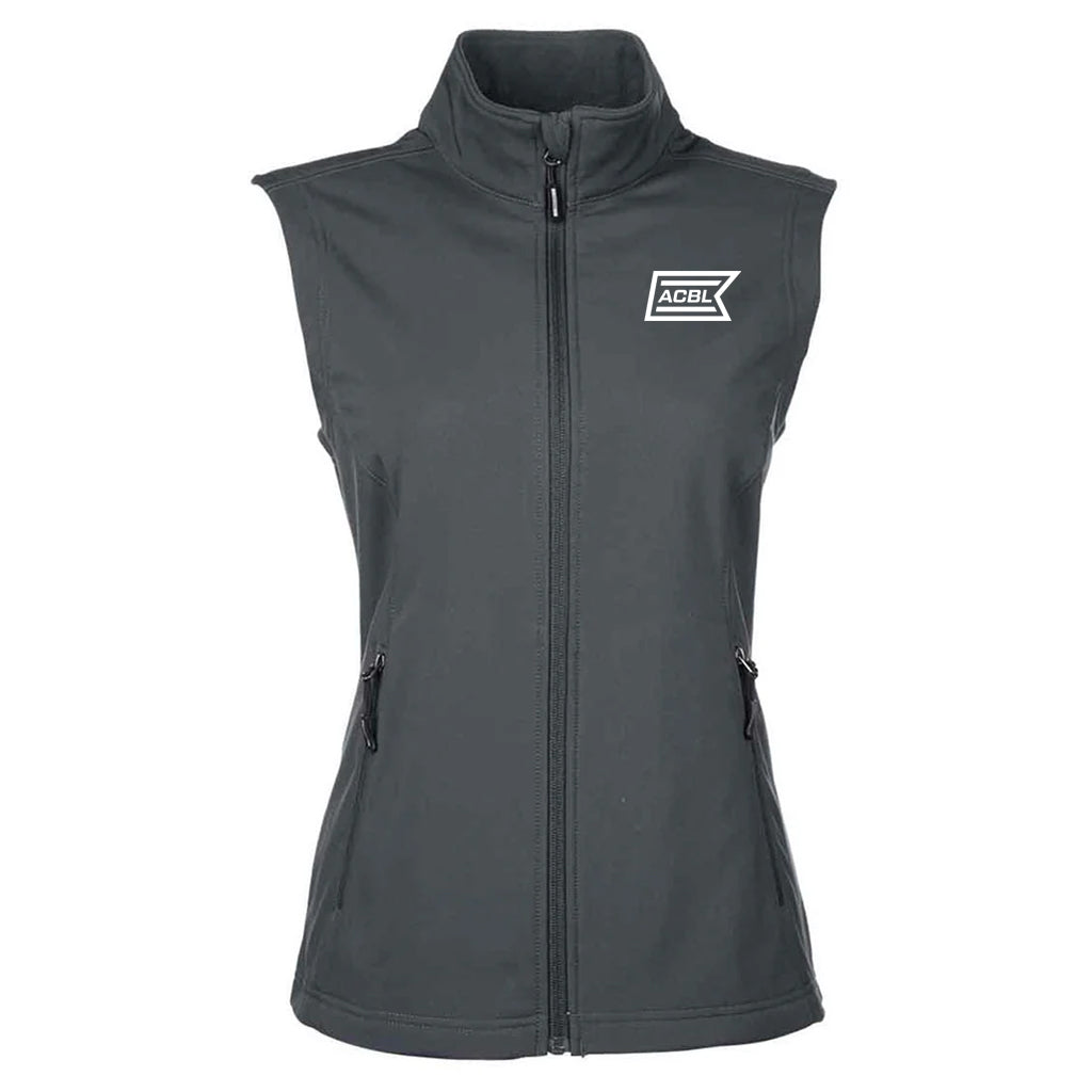 Core 365 Women's Carbon Cruise Two-Layer Fleece Bonded Soft Shell Vest
