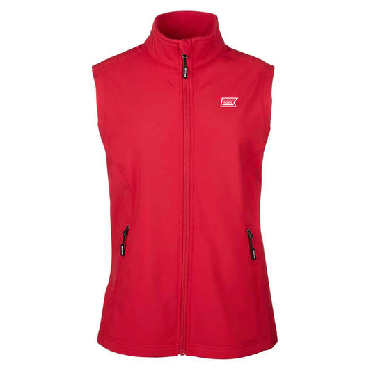 Core 365 Women's Classic Red Cruise Two-Layer Fleece Bonded Soft Shell Vest