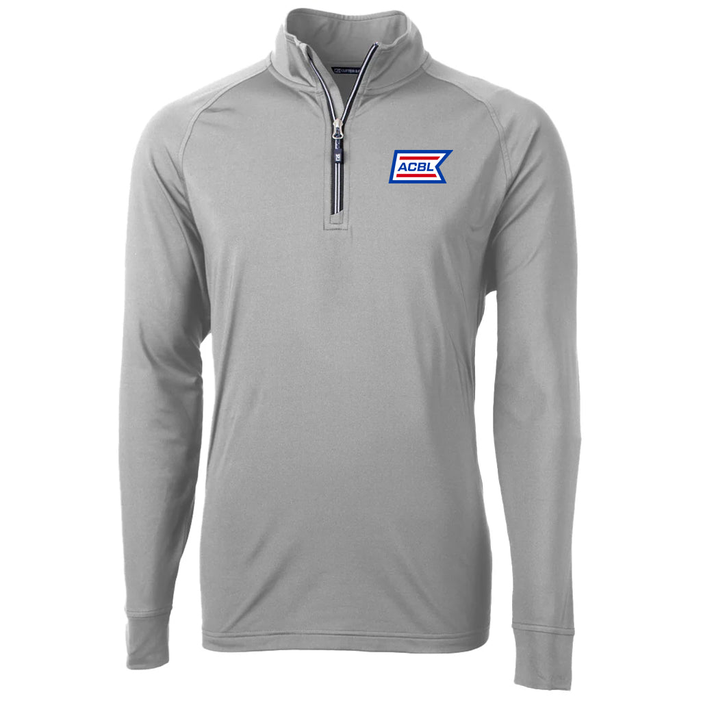 Cutter & Buck Men's Polished Adapt Eco Knit Stretch Recycled Quarter Zip Pullover