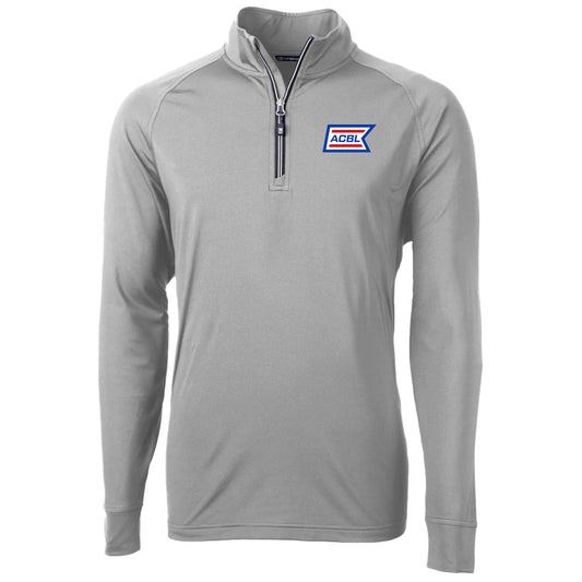 Cutter & Buck Men's Polished Adapt Eco Knit Stretch Recycled Quarter Zip Pullover