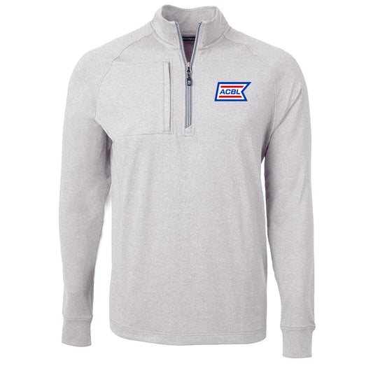Cutter & Buck Men's Polished Heather Adapt Eco Knit Heather Quarter Zip