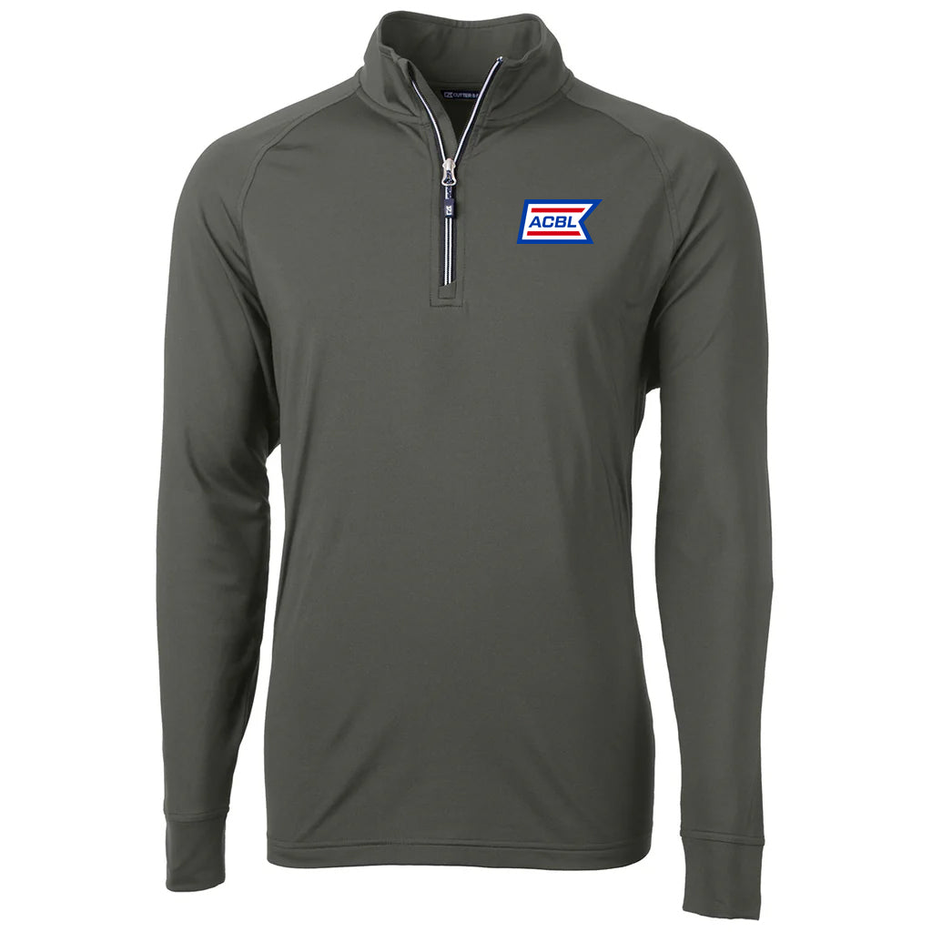 Cutter & Buck Men's Poplar Adapt Eco Knit Stretch Recycled Quarter Zip Pullover