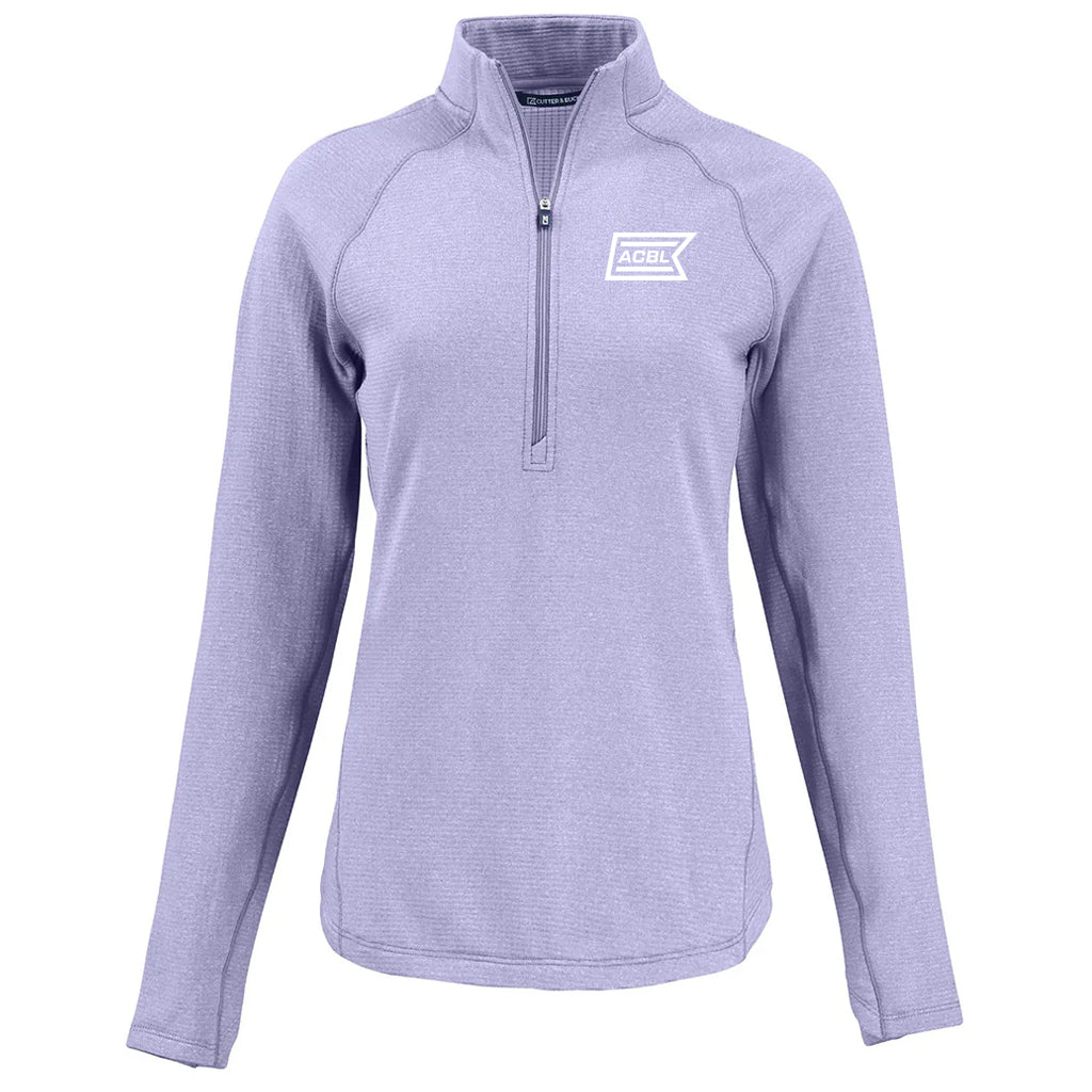 Cutter & Buck Women's Hyacinth Heather Peshastin Eco Recycled Half Zip Pullover