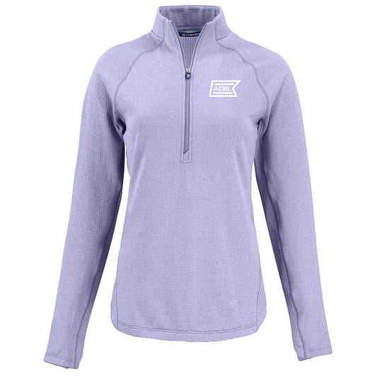 Cutter & Buck Women's Hyacinth Heather Peshastin Eco Recycled Half Zip Pullover