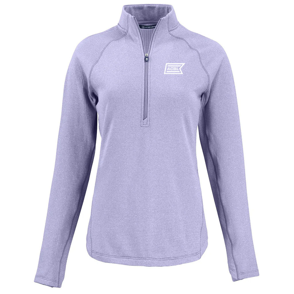 Cutter & Buck Women's Hyacinth Heather Peshastin Eco Recycled Half Zip Pullover