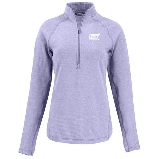 Cutter & Buck Women's Hyacinth Heather Peshastin Eco Recycled Half Zip Pullover