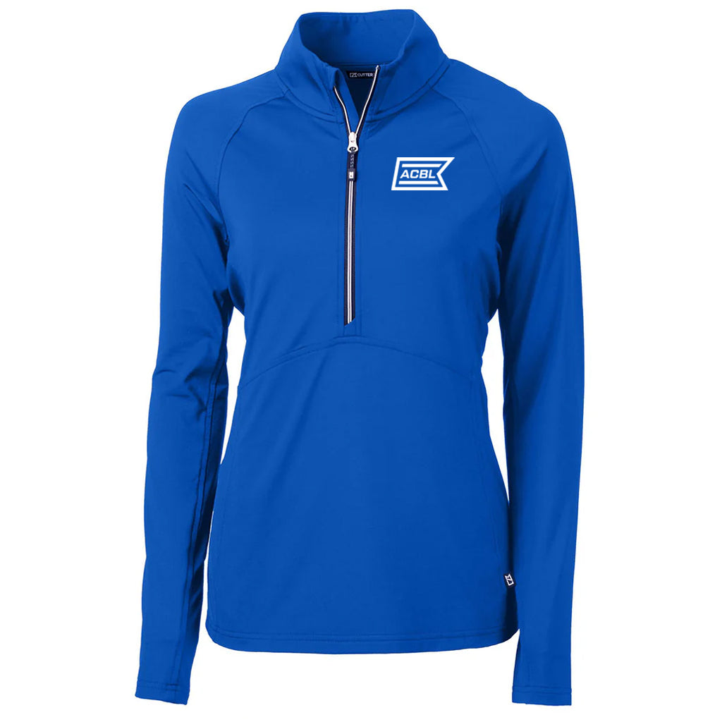 Cutter & Buck Women's Tour Blue Adapt Eco Knit Recycled Half Zip Pullover