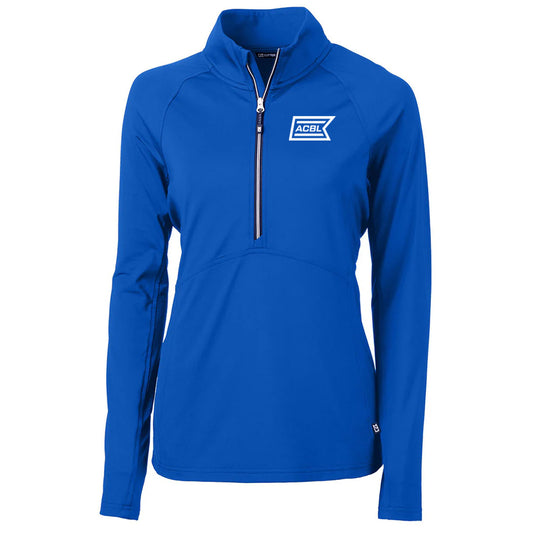 Cutter & Buck Women's Tour Blue Adapt Eco Knit Recycled Half Zip Pullover