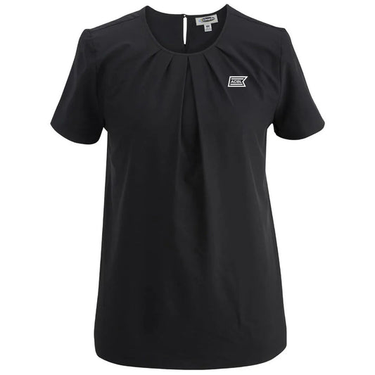 Edwards Women's Black Jewel Neck Blouse