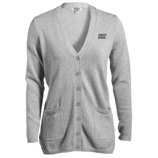 Edwards Women's Grey Heather V-Neck Long Cardigan