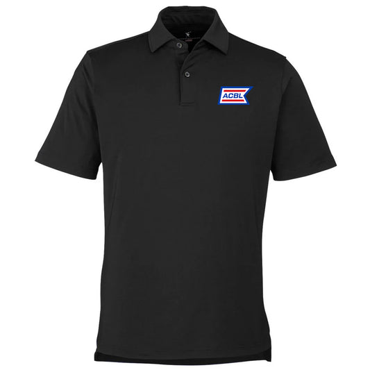 Fairway & Greene Men's Black USA Made Tournament Solid Tech Polo