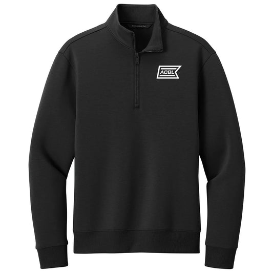 Mercer+Mettle Men's Deep Black Soft Spacer 1/4-Zip
